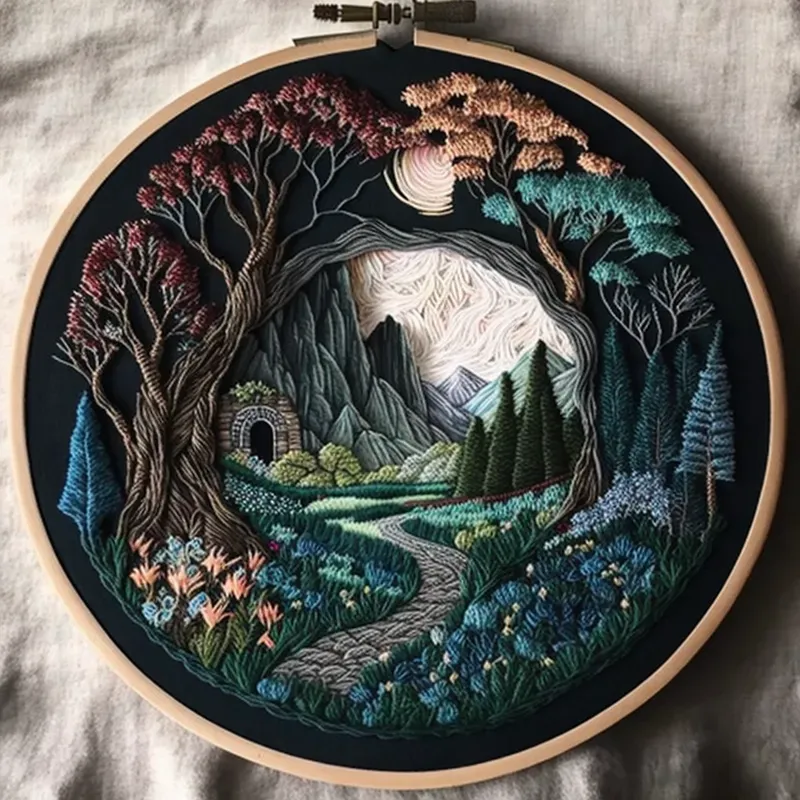 Embroidered Illustrations