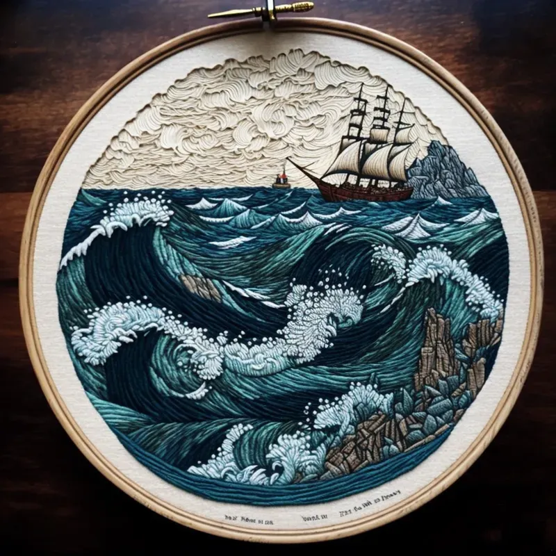 Embroidered Illustrations