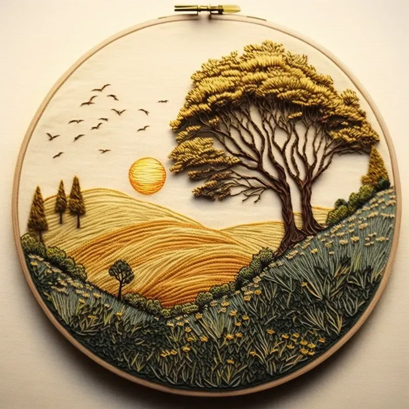 Embroidered Illustrations
