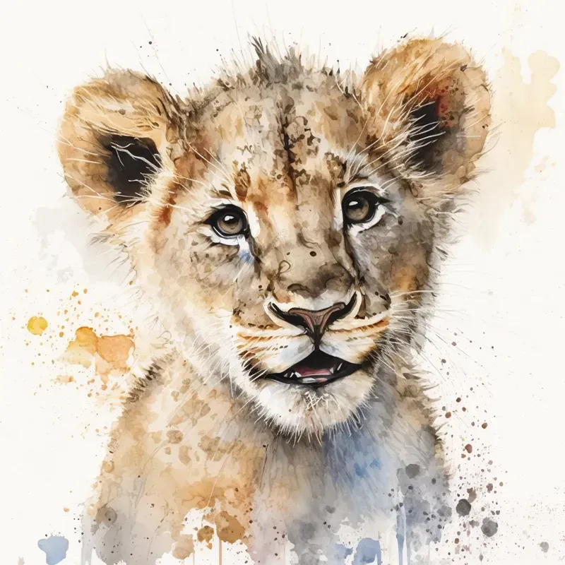 Watercolor Baby Animals