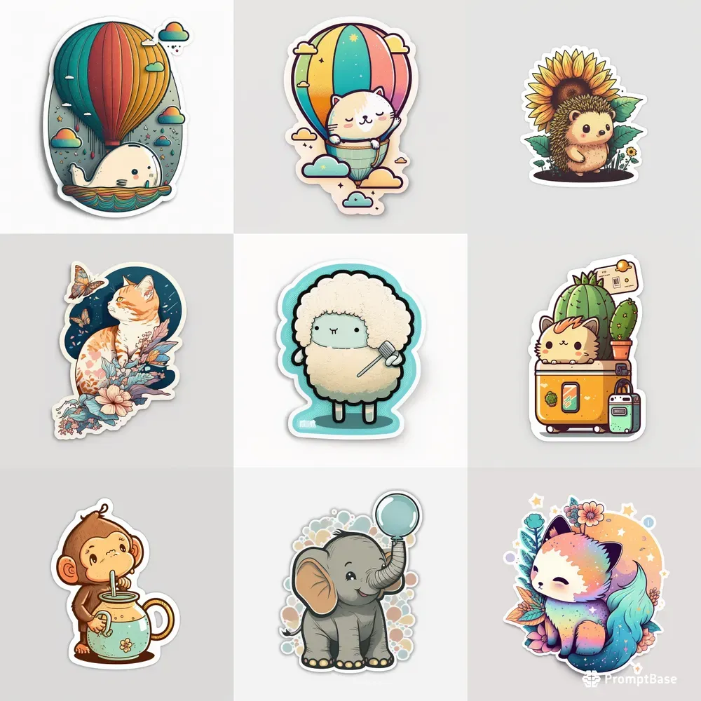 Adorable Animals Stickers