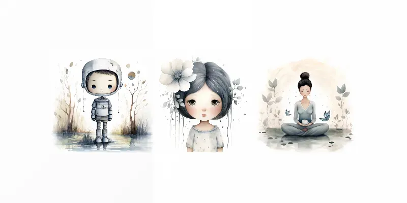 Whimsical Cliparts generated by undefined