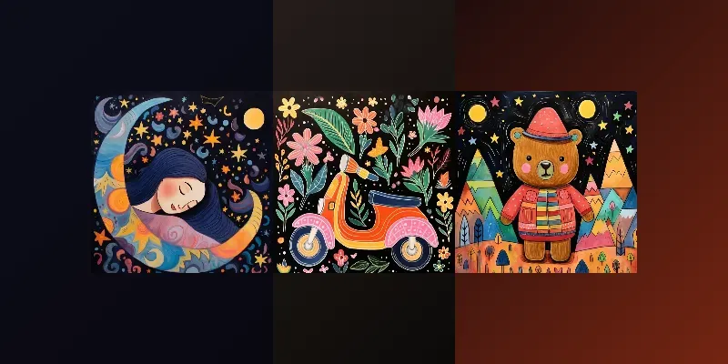 Dreamland Nursery Wall Art generated by undefined