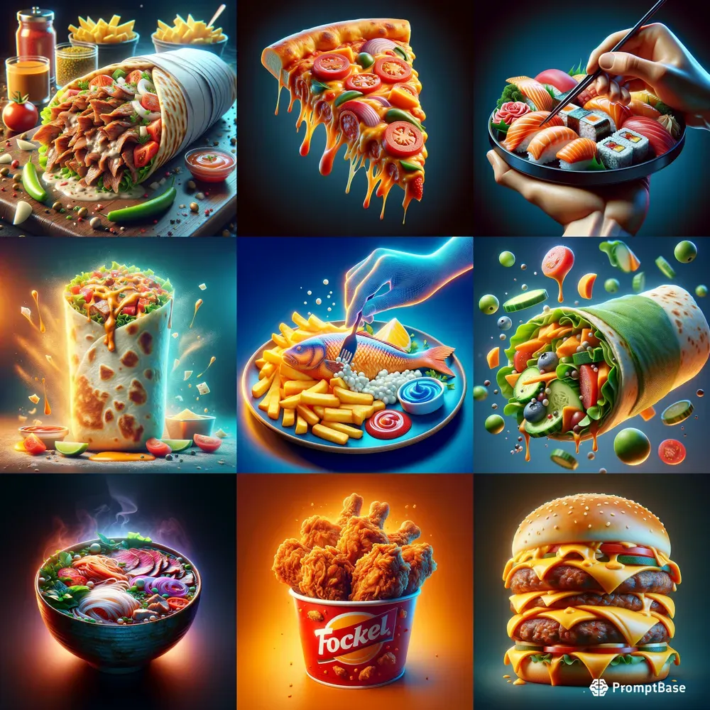 3D Realistic Food Scenes