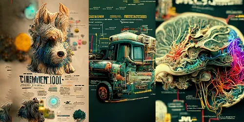 Infographics generated by midjourney