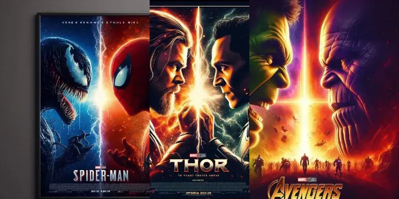 Hero Vs Villain Movie Posters generated by undefined