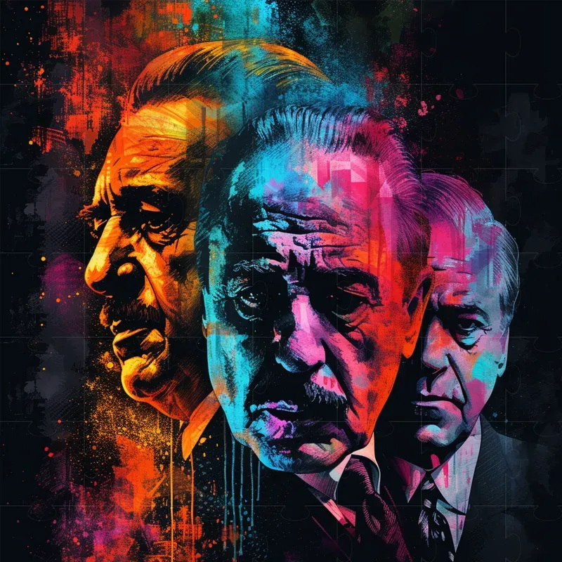 Movie Posters In Colorful Layers