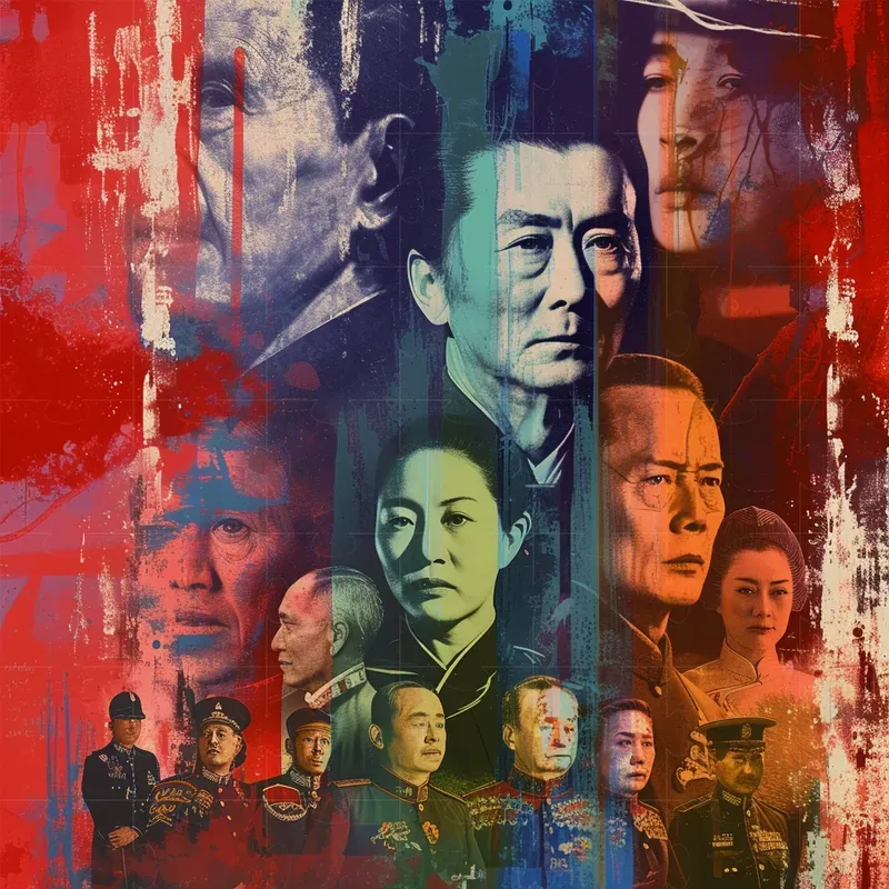 Movie Posters In Colorful Layers