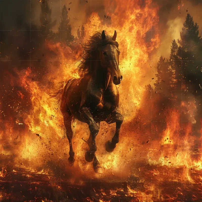 Realistic Action Shots In Fire Explosions