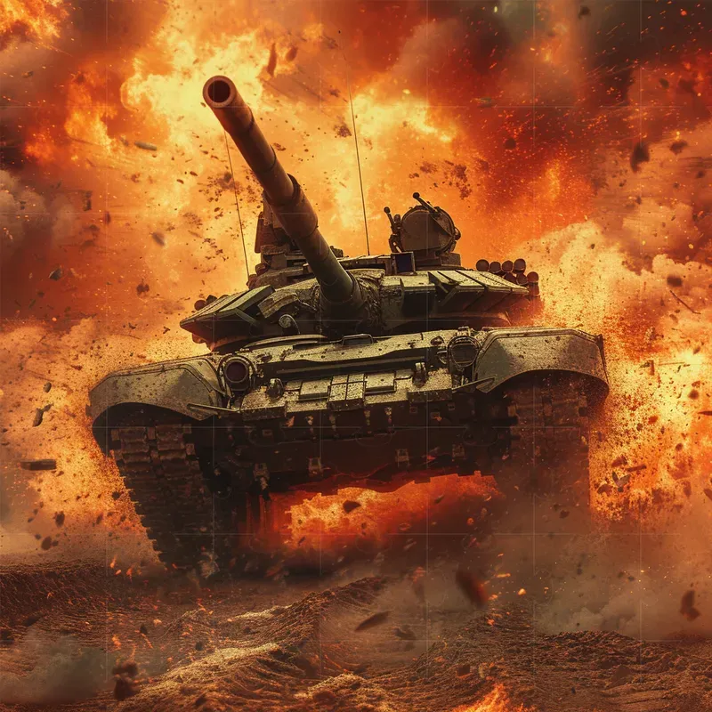 Realistic Action Shots In Fire Explosions