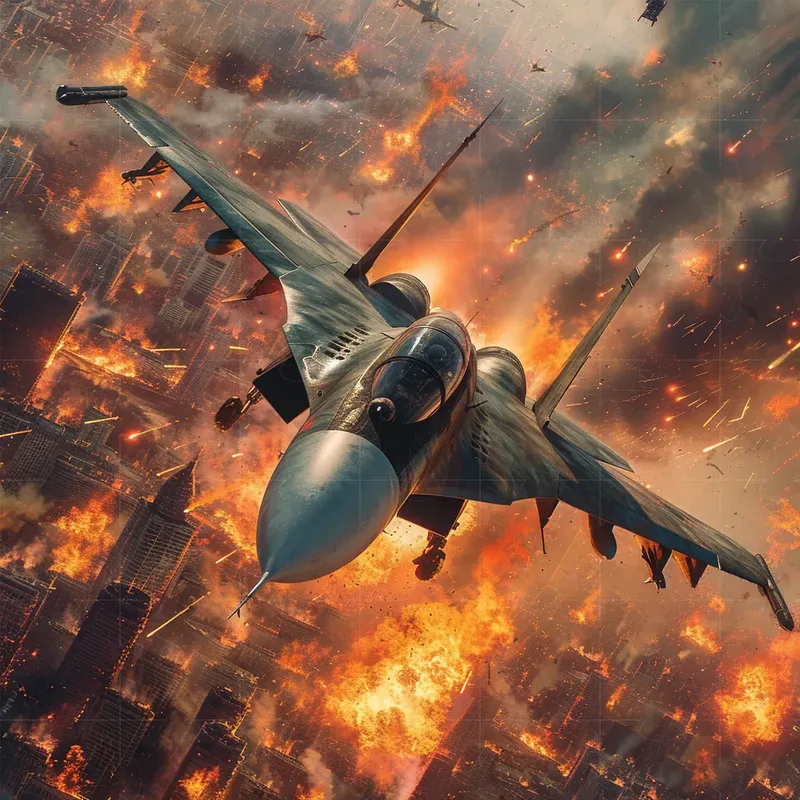 Realistic Action Shots In Fire Explosions