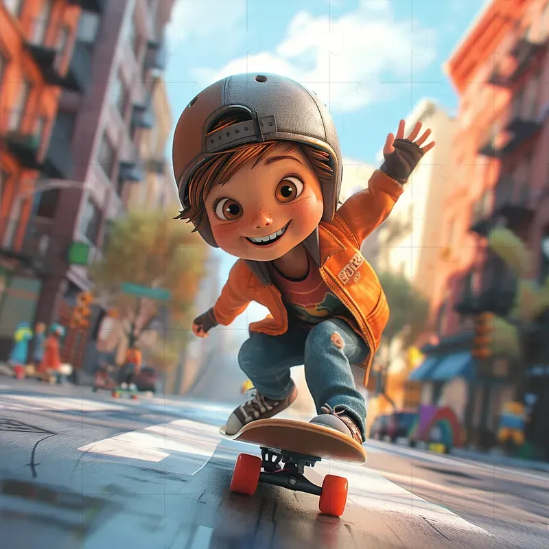 Realistic Detailed Cartoon Illustrations