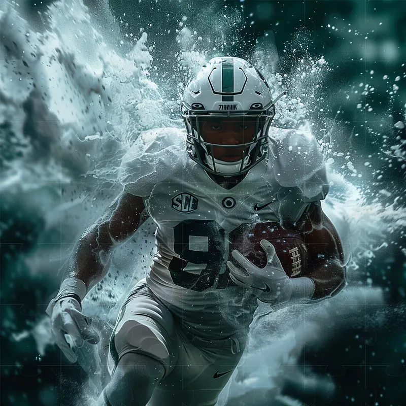 Realistic Sports Players Ads Photographs