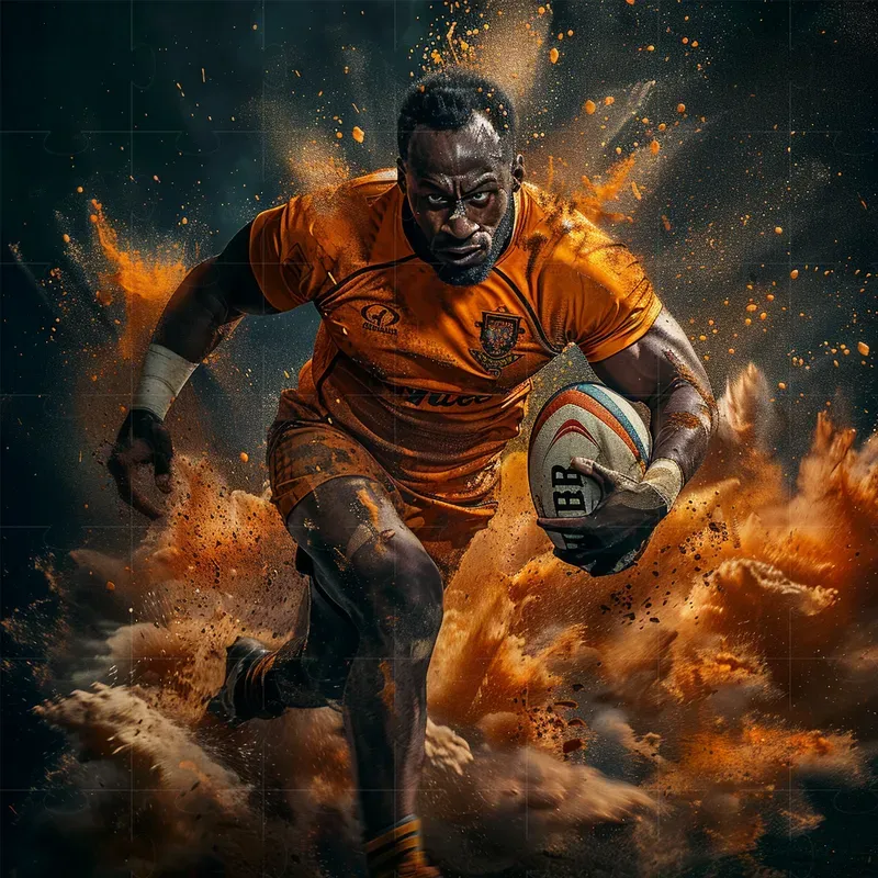 Realistic Sports Players Ads Photographs