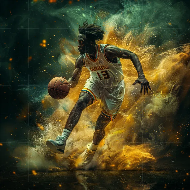 Realistic Sports Players Ads Photographs