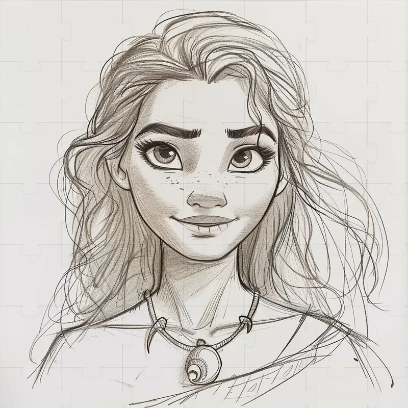 Artistic Sketch Of Movie Characters