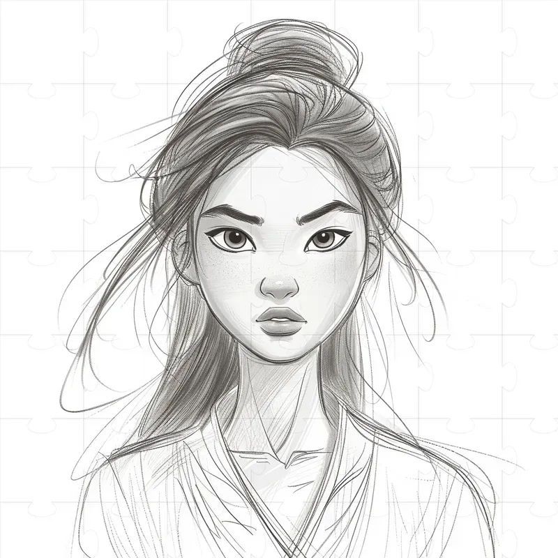 Artistic Sketch Of Movie Characters