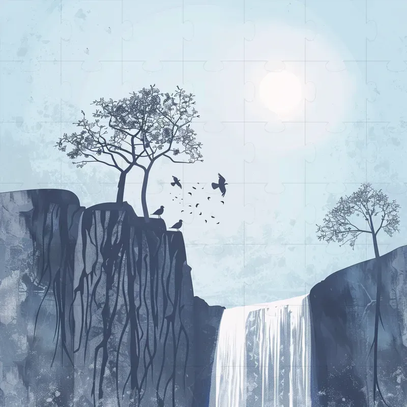 Silhouettes Of Serene Landscapes