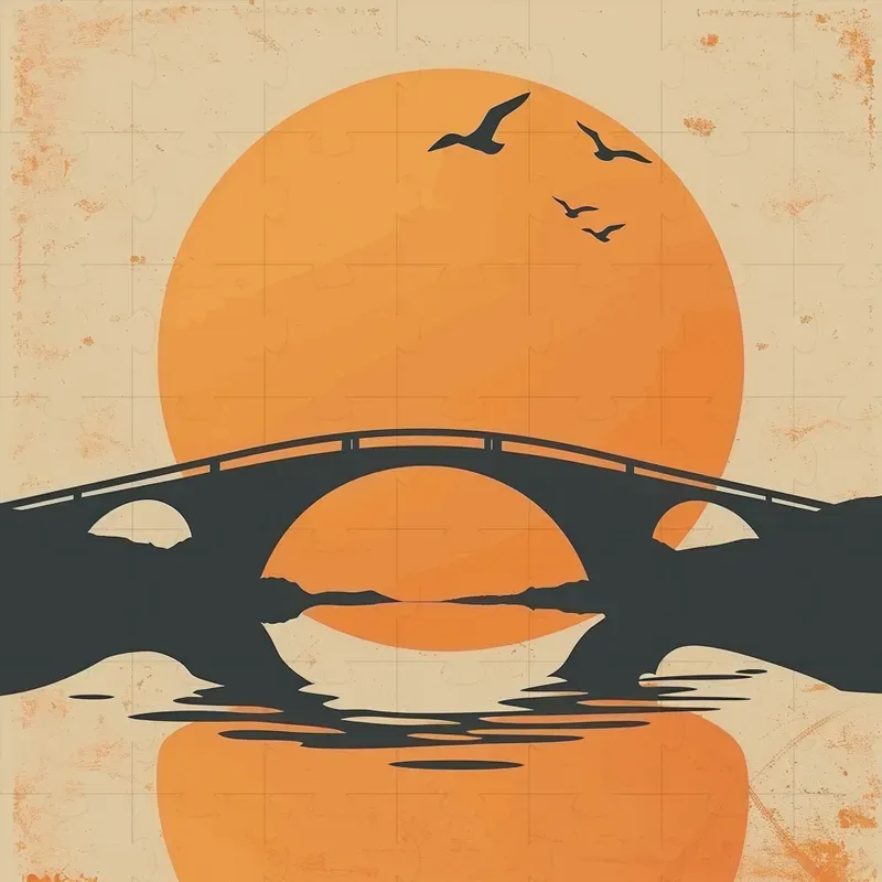 Silhouettes Of Serene Landscapes