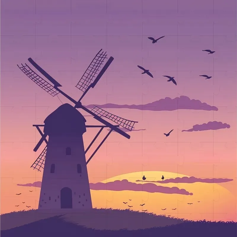 Silhouettes Of Serene Landscapes