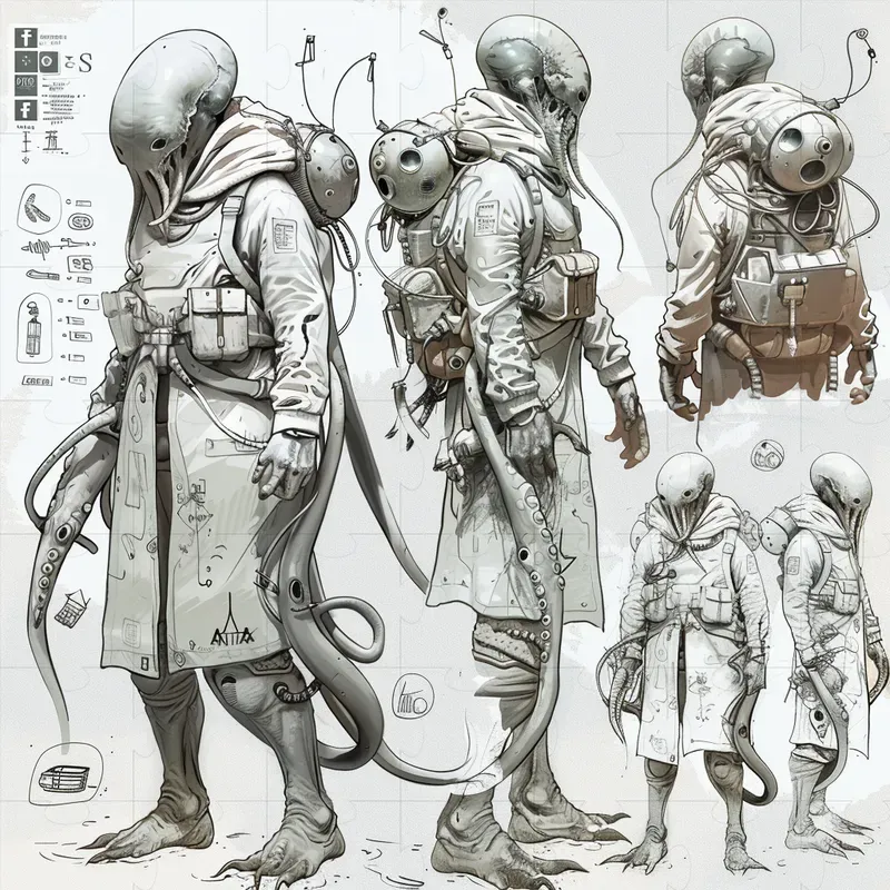Game Concept Character Sheets