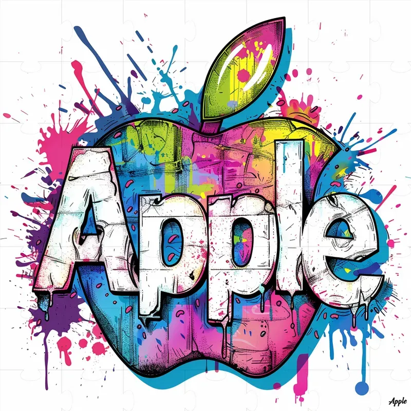 Brand Logos In Style Of Graffiti Art