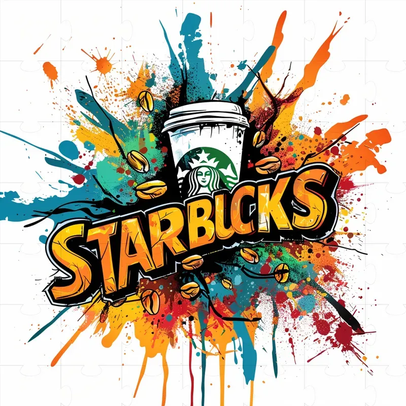 Brand Logos In Style Of Graffiti Art
