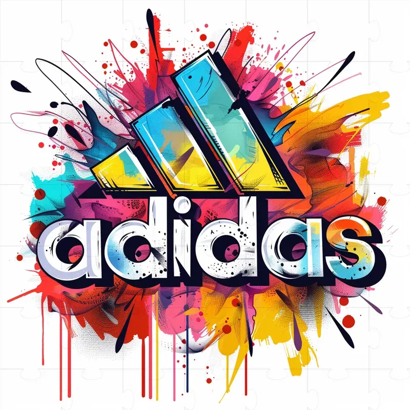 Brand Logos In Style Of Graffiti Art
