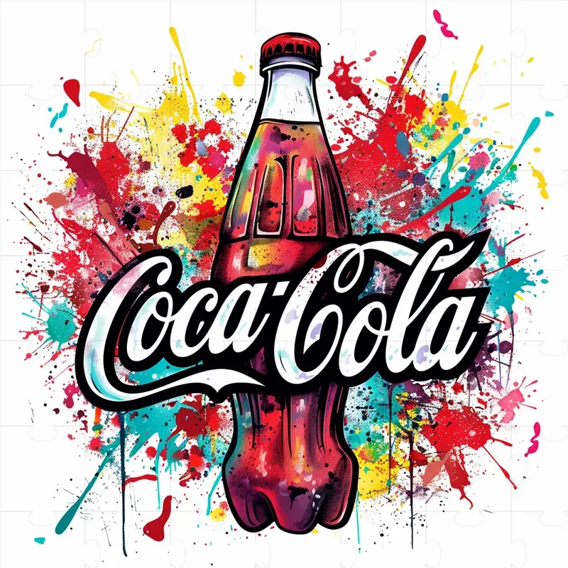 Brand Logos In Style Of Graffiti Art