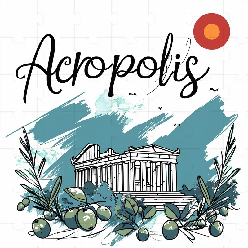 Famous Landmarks In Simple Drawings