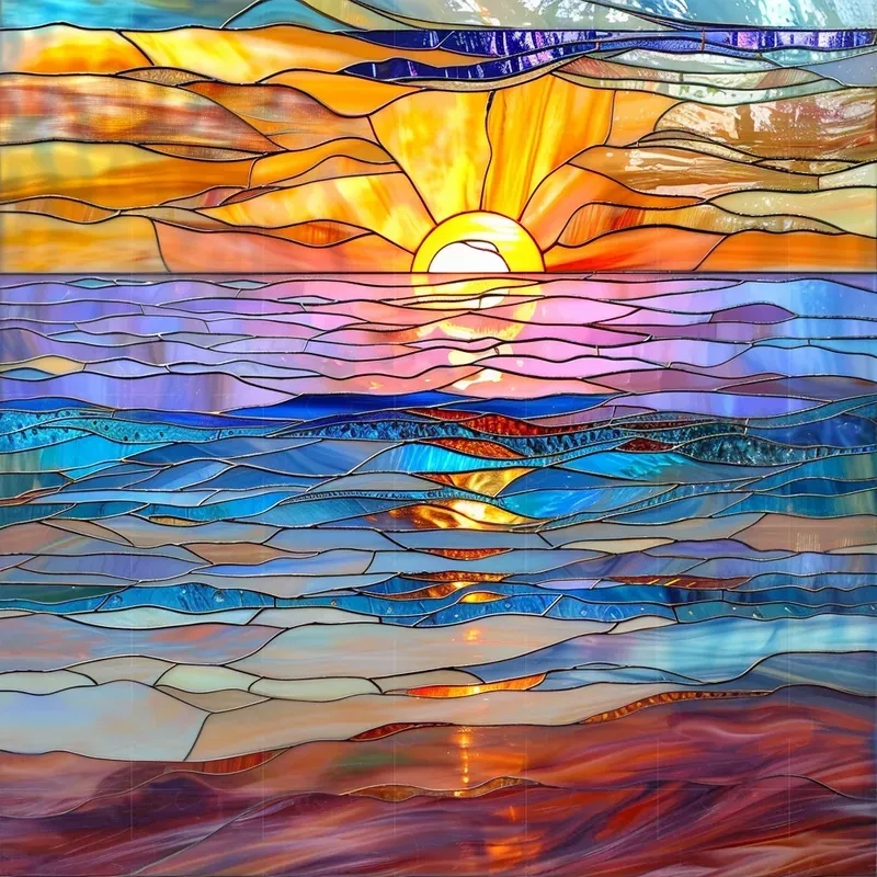 Pastel Stained Glass Art