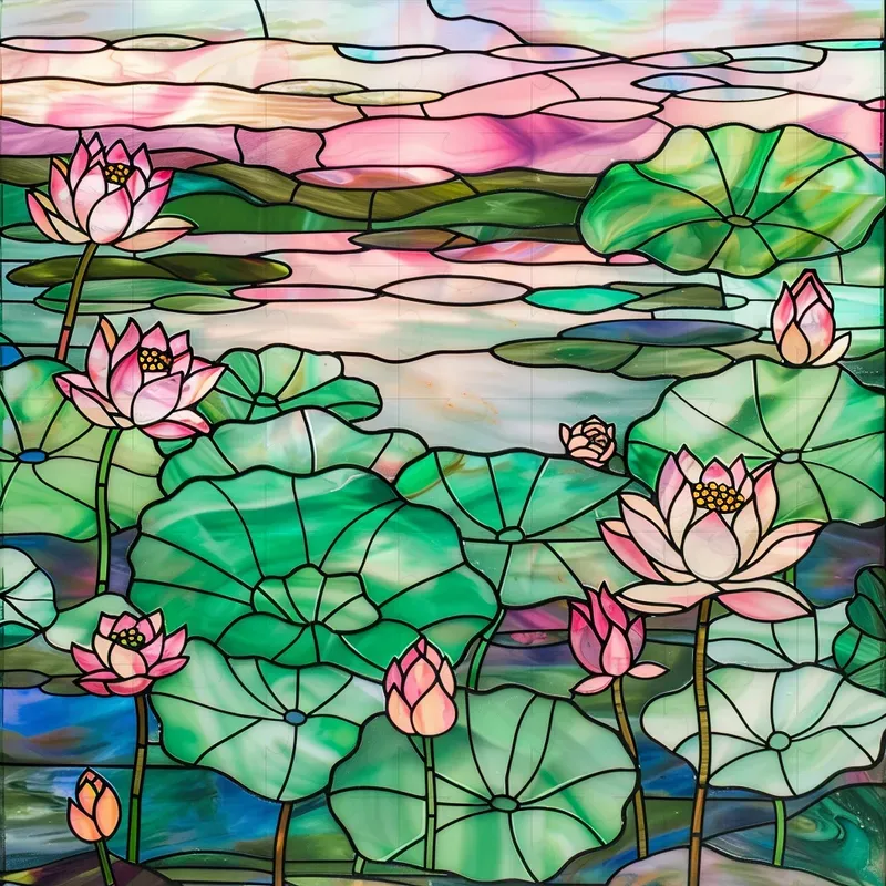 Pastel Stained Glass Art