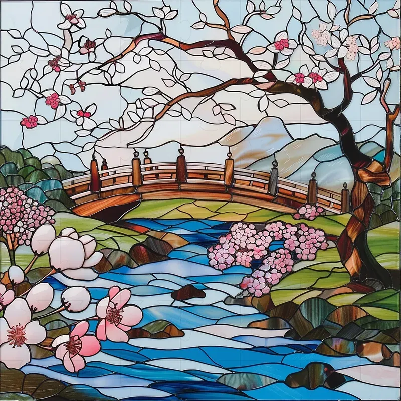 Pastel Stained Glass Art