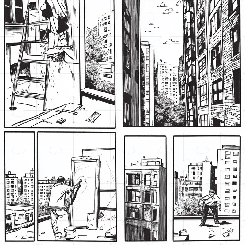 Storyboards And Comic Book Sketches