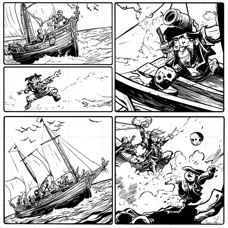 Storyboards And Comic Book Sketches