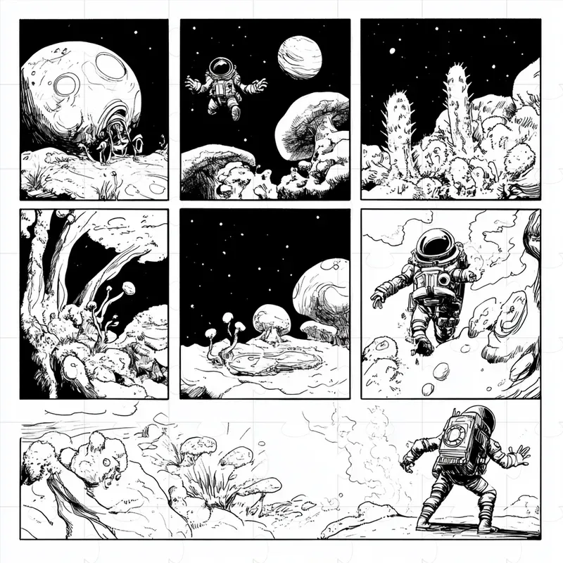 Storyboards And Comic Book Sketches