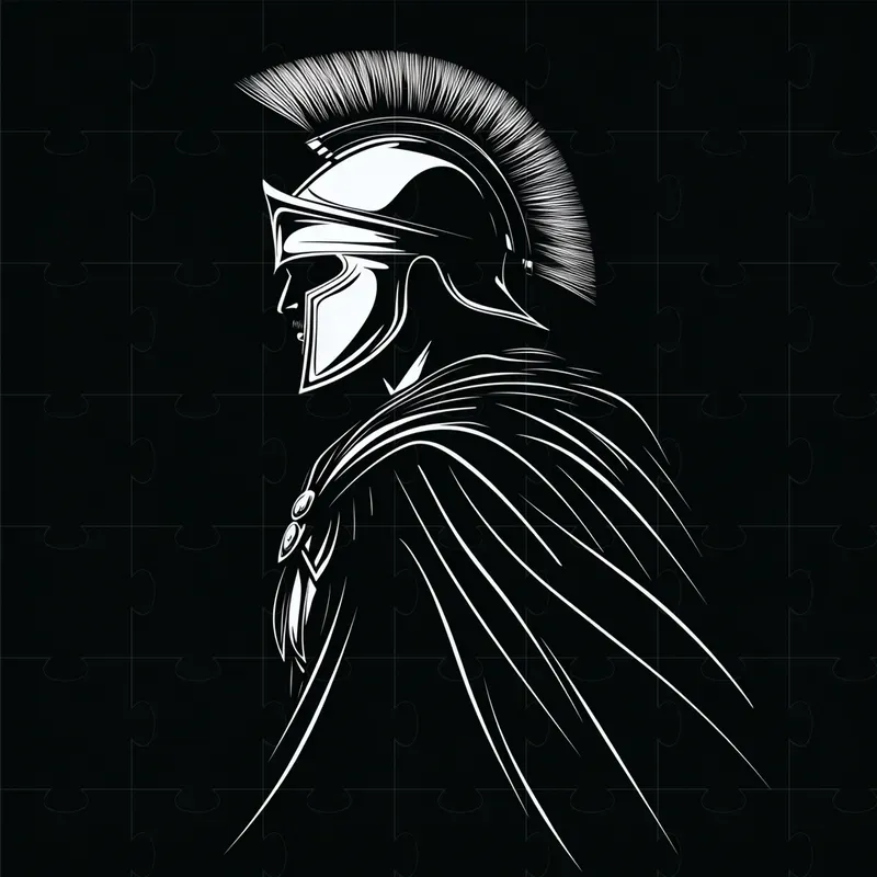 Stylized Silhouettes In Black And White