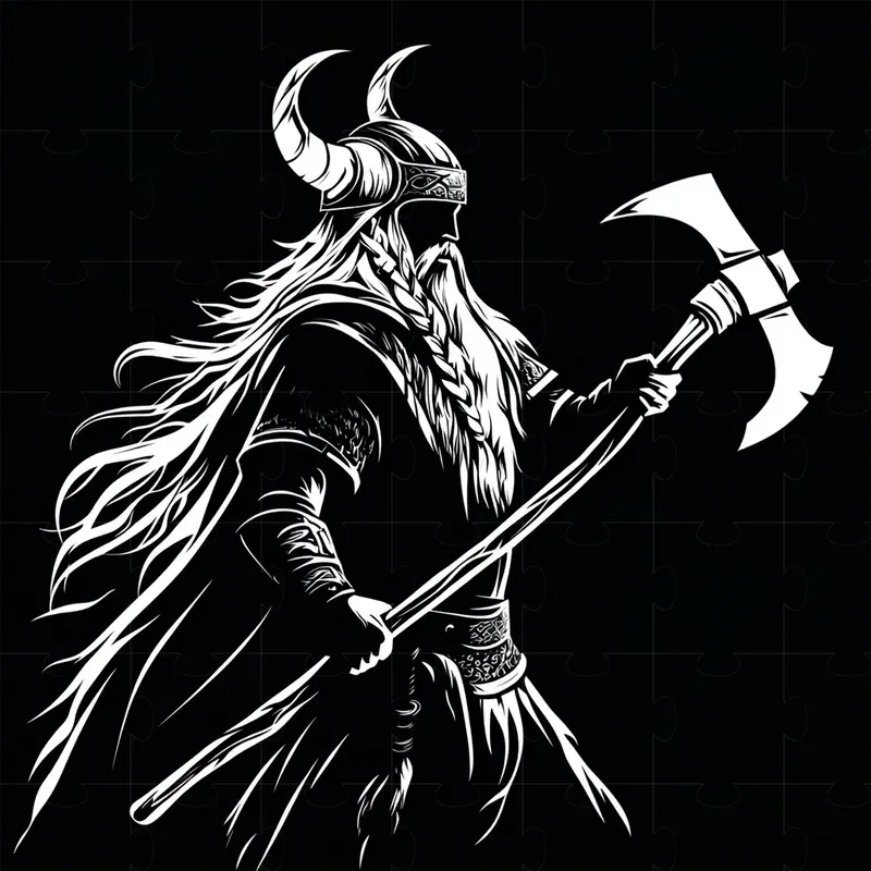 Stylized Silhouettes In Black And White