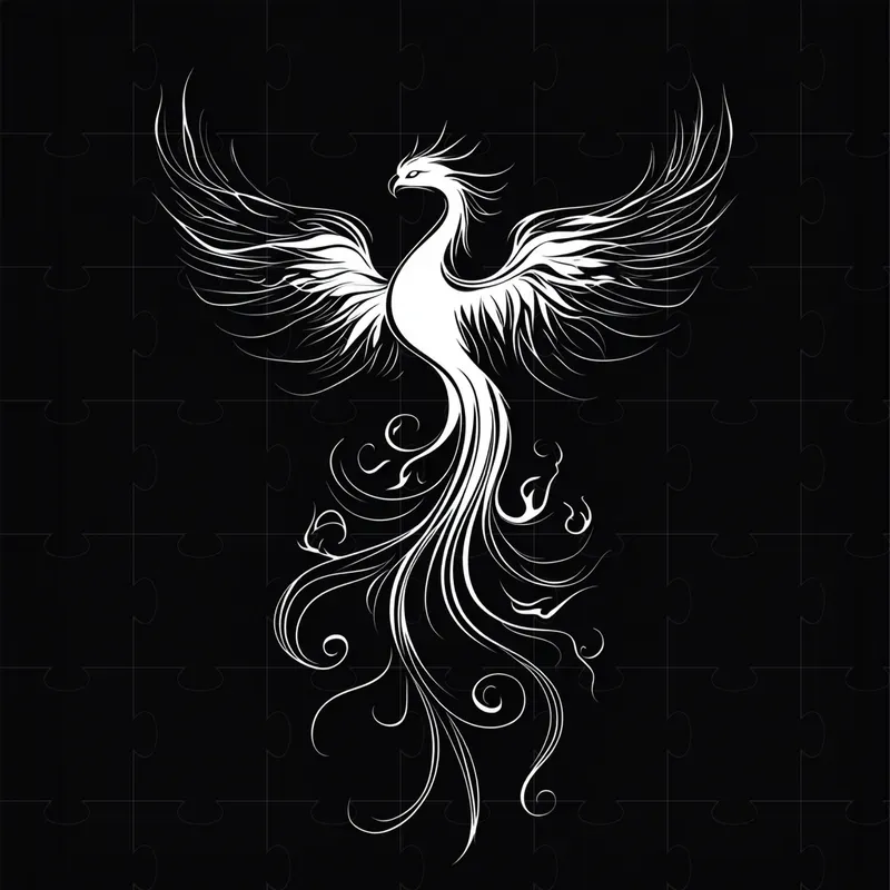 Stylized Silhouettes In Black And White