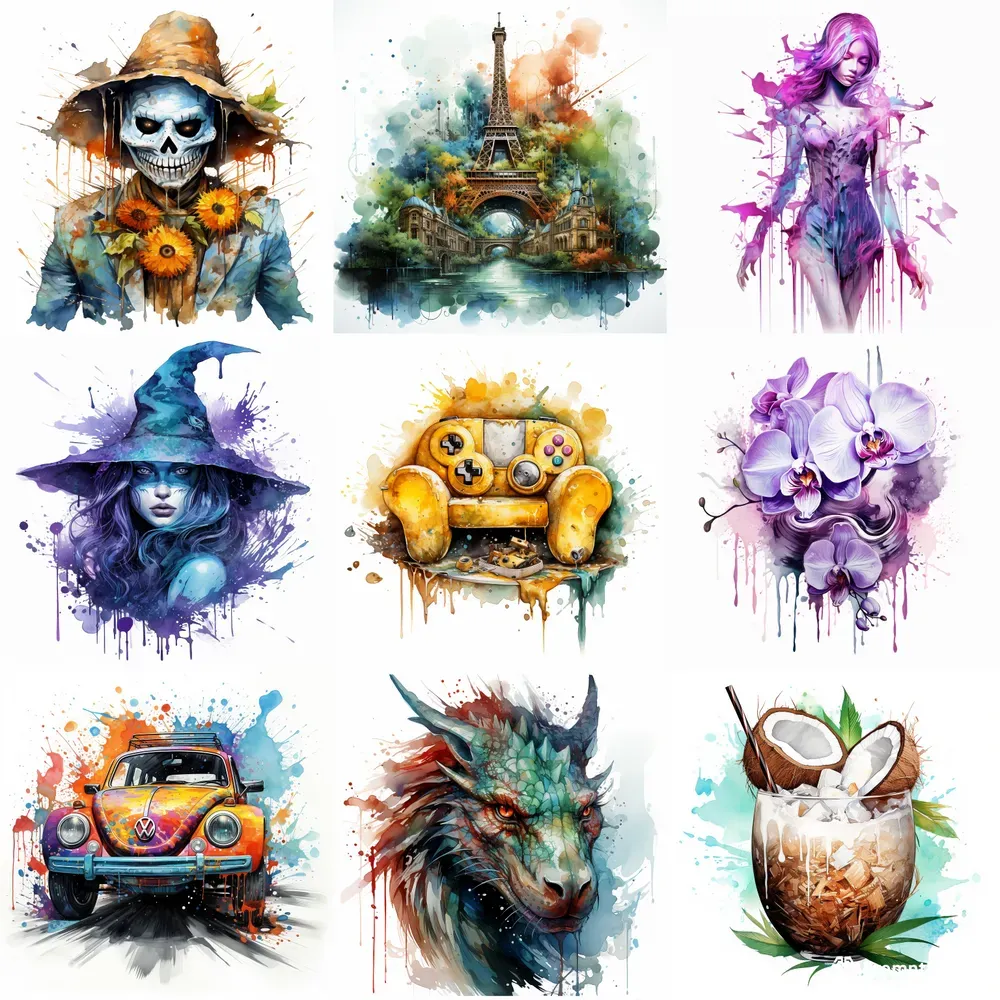 Watercolor Clipart Prompts