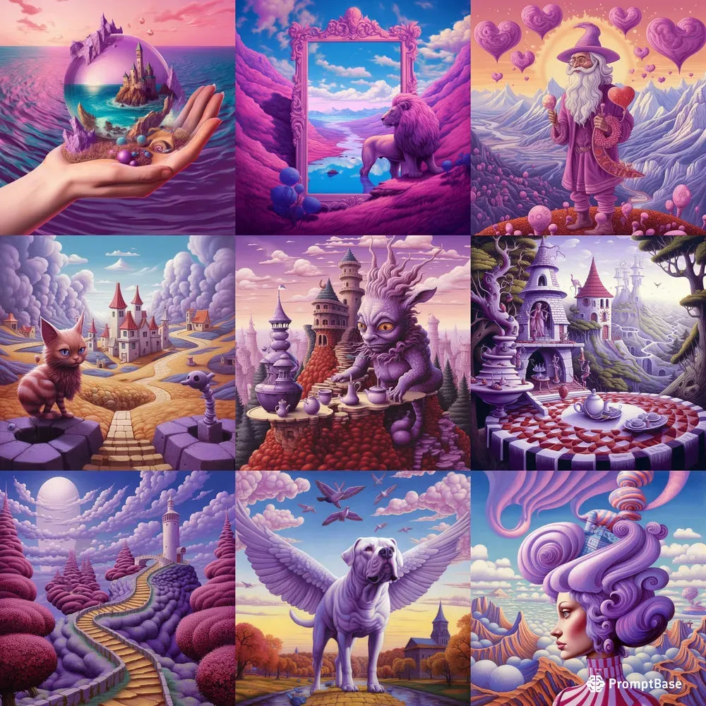 Purple Fairy Tales Surrealism