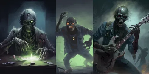Undead Zombie Art generated by midjourney