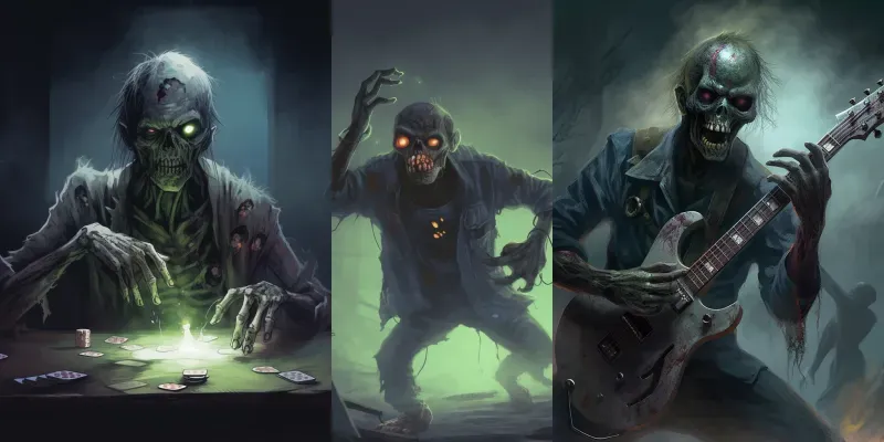 Undead Zombie Art generated by undefined