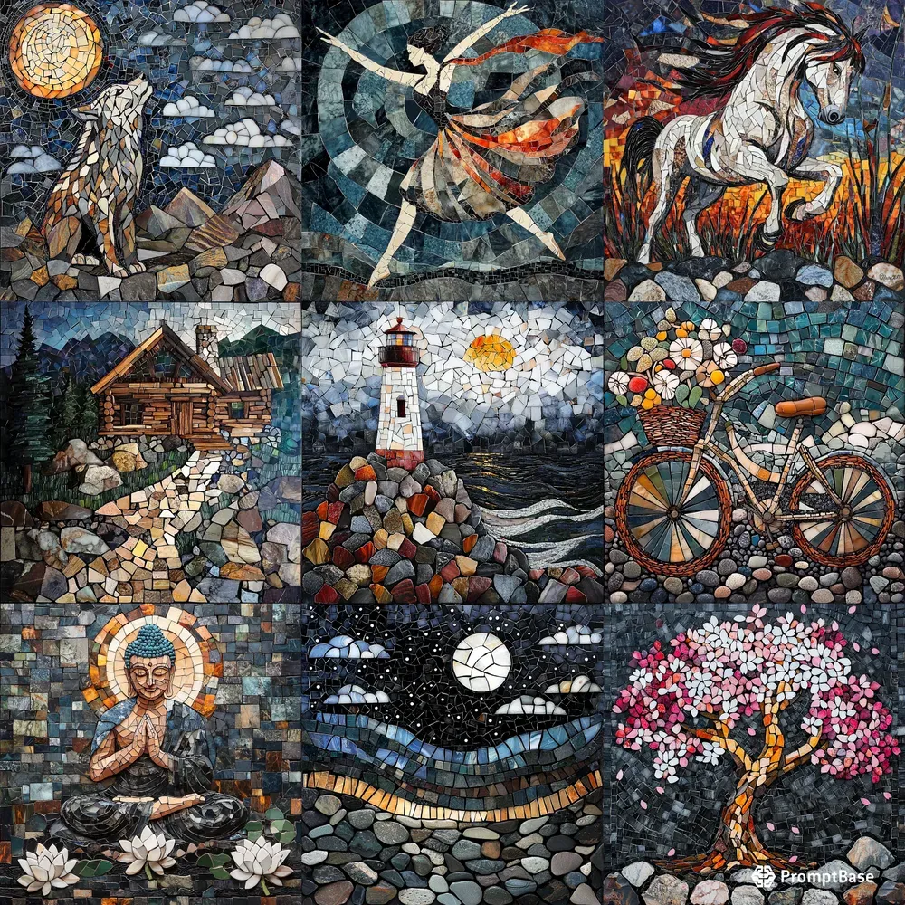 Natural Stone Mosaic Art