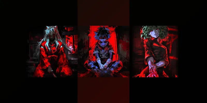 Dark Anime Characters Horror generated by undefined