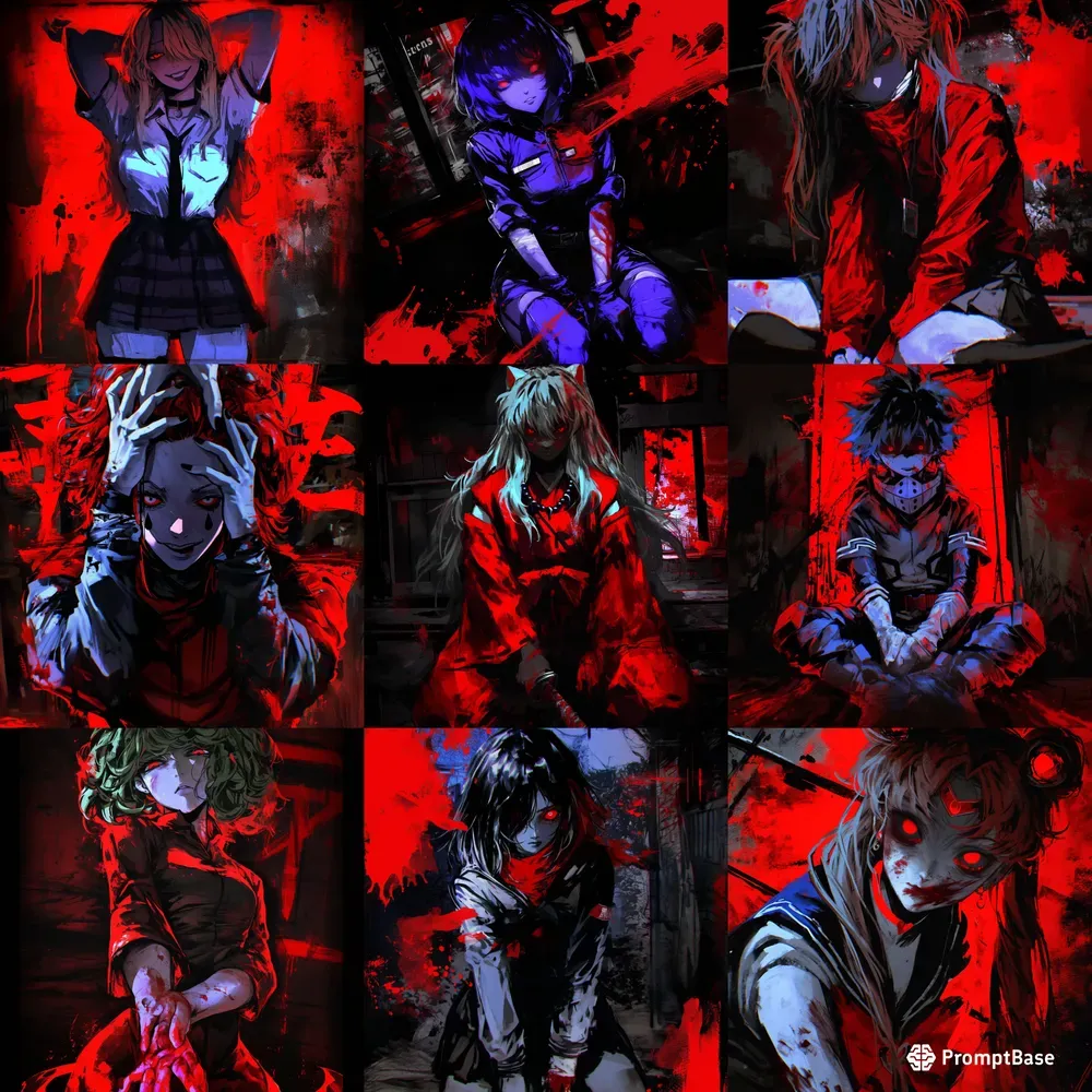 Dark Anime Characters Horror