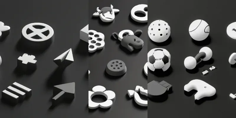 Isometric Icon-set Mockups generated by undefined