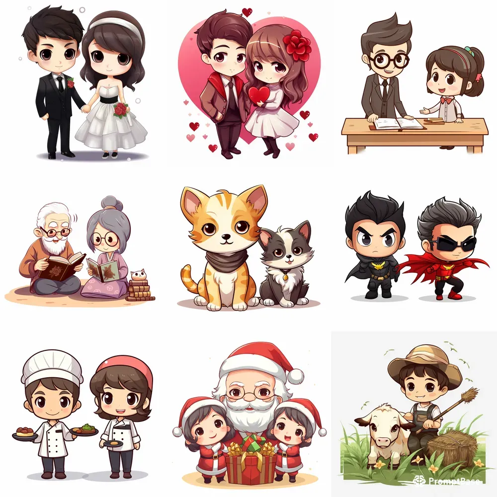 Cute Stickers For Couples And Occasions