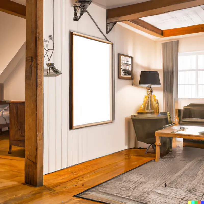 Country Style Rooms With Mockup Frames