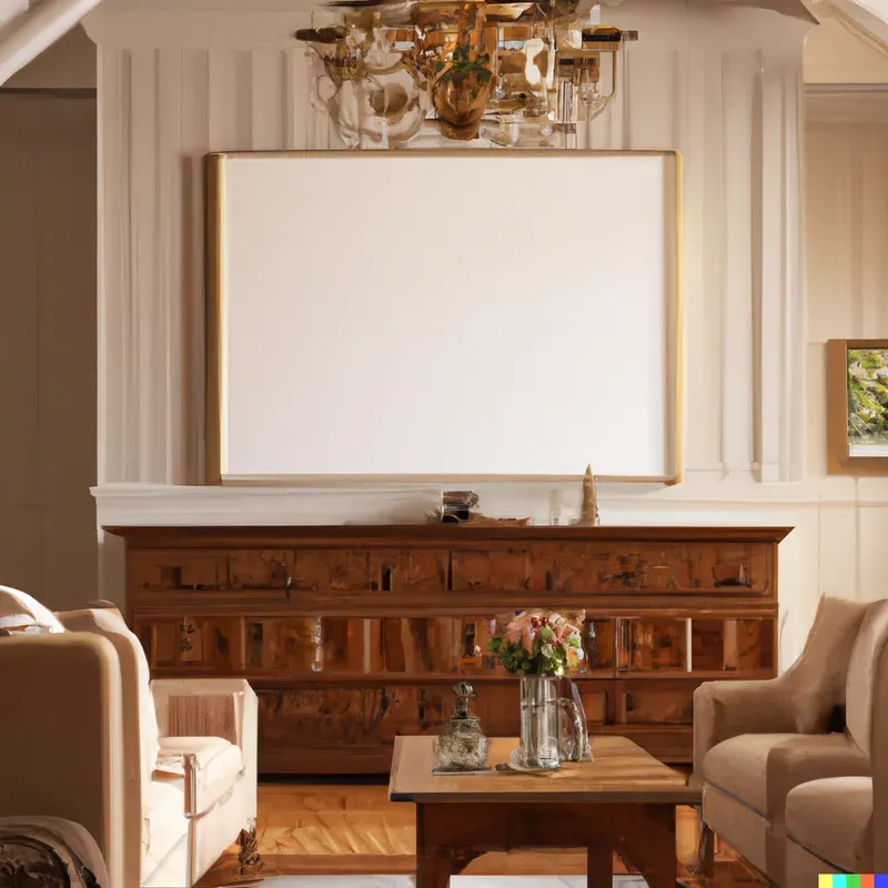 Country Style Rooms With Mockup Frames